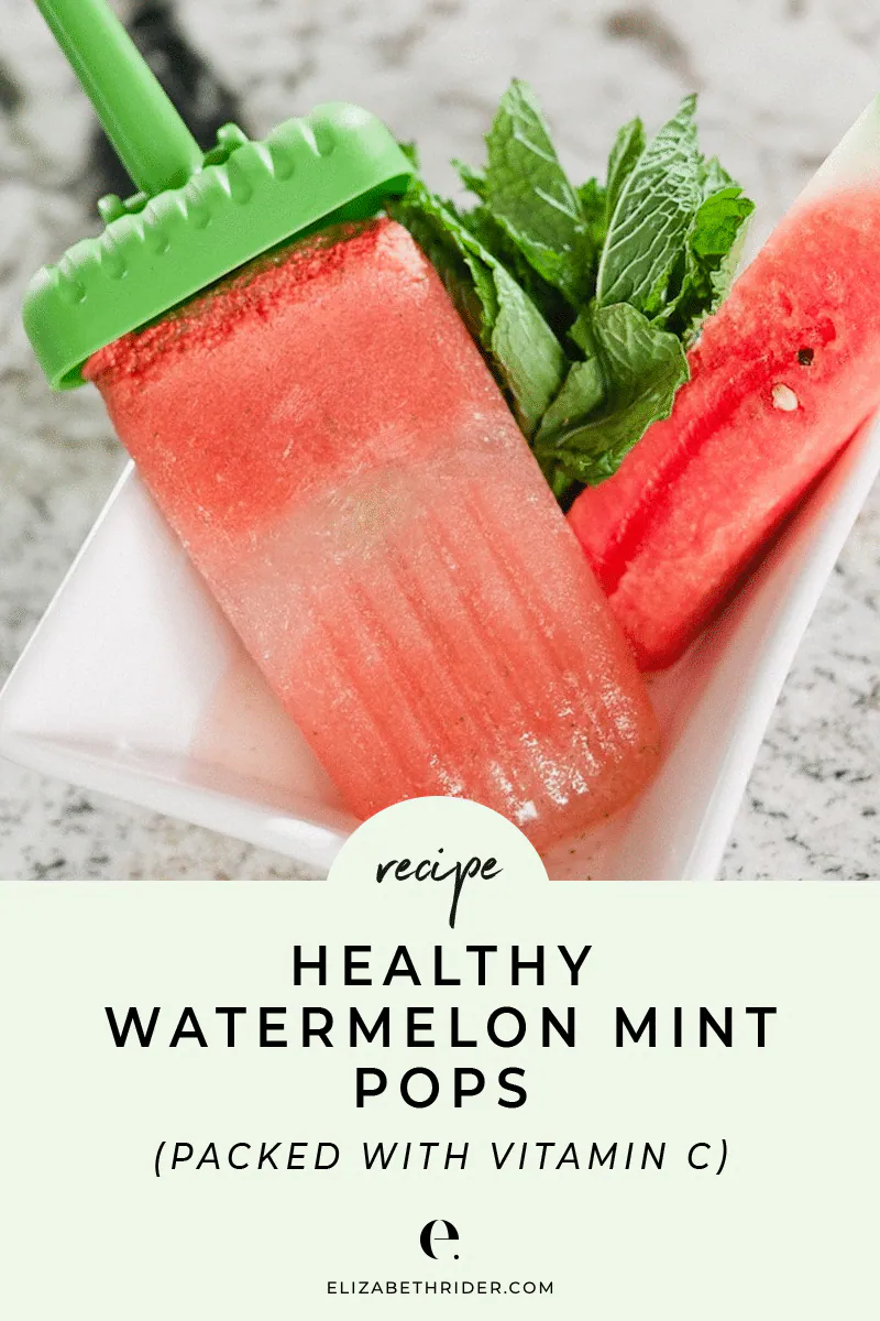 healthy watermelon mint fruit pops