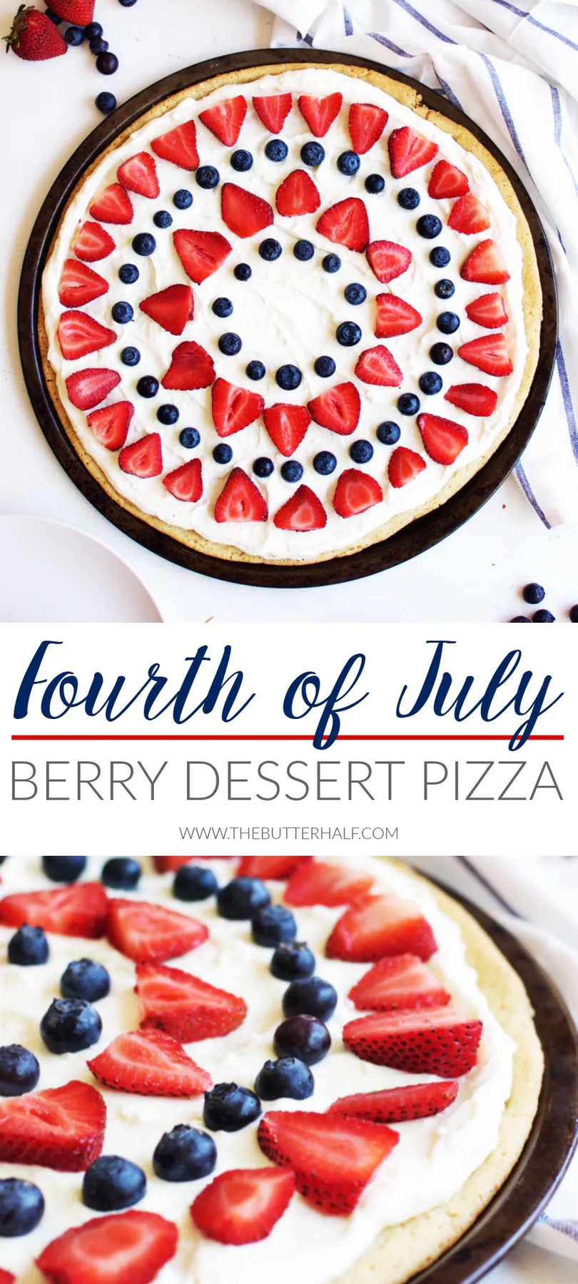 fourth of july berry pizza