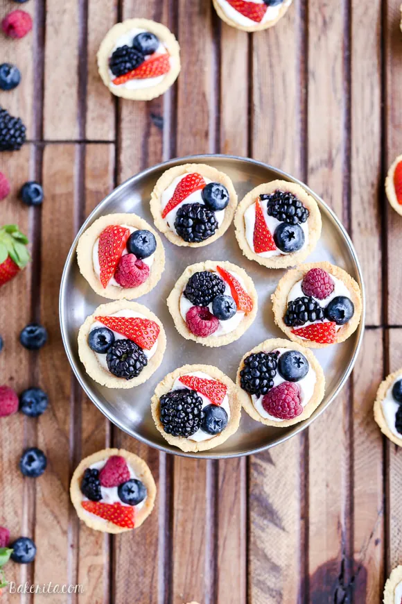 vegan and paleo 4th of july tarts