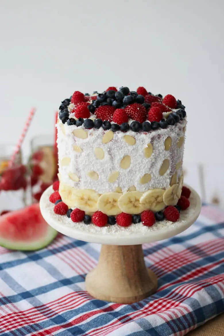 vegan 4th of july cake 