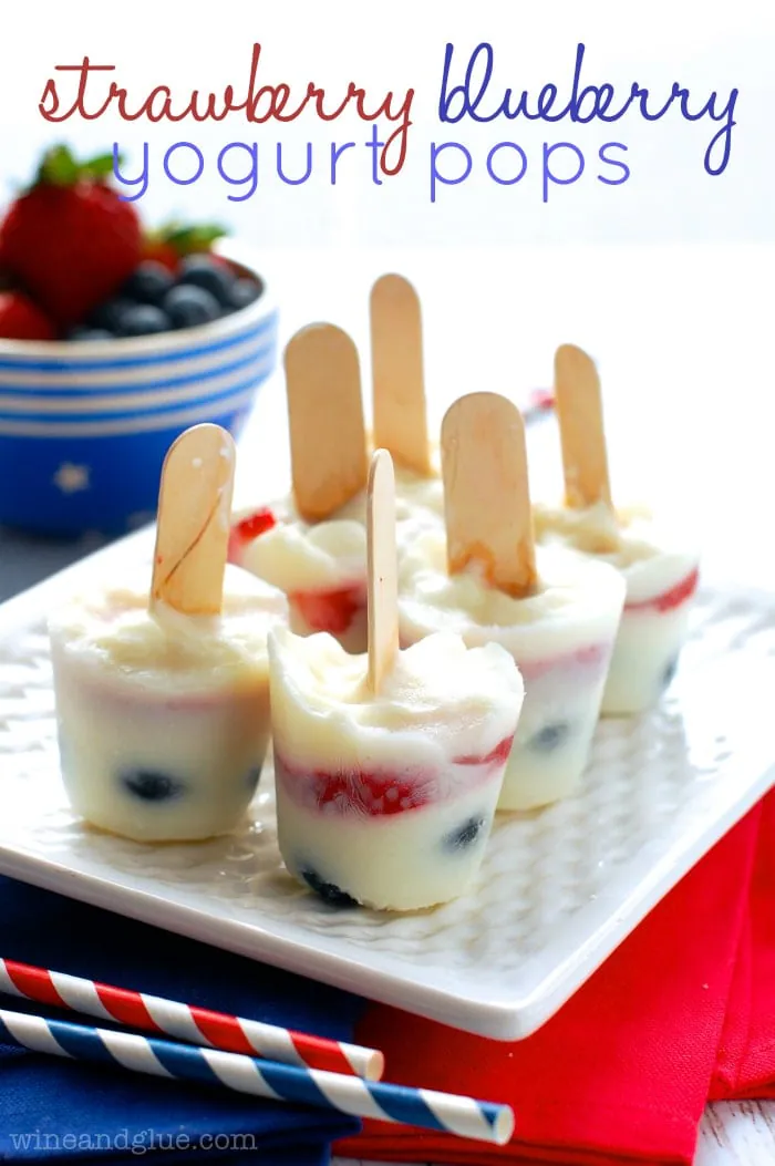 healthy 4th of july yogurt pops