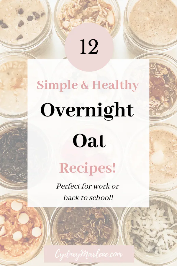 simple and healthy overnight oat recipes