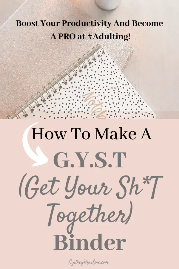 how to create a GYST binder