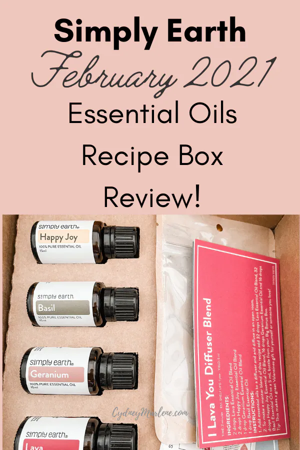 Simply Earth Essential Oils February 2021 Box Review